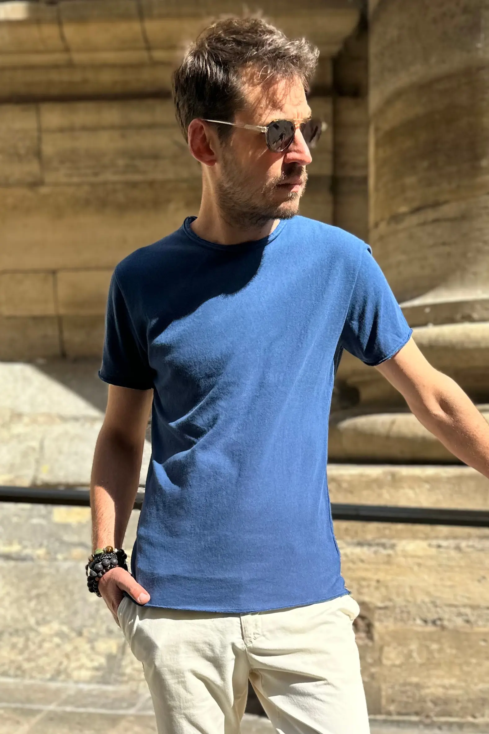 Equipaggiamenti Tshirt Sam Bleu